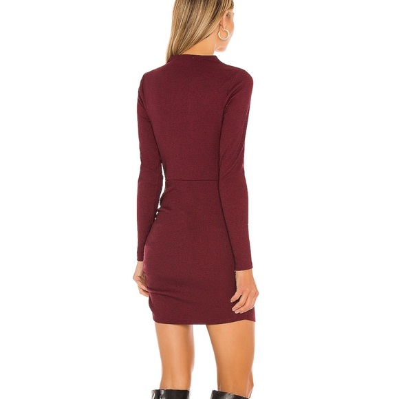Lovers and Friends | REVOLVE | Freja Mini Sweater Burgundy Dress Size Small - Picture 3 of 7